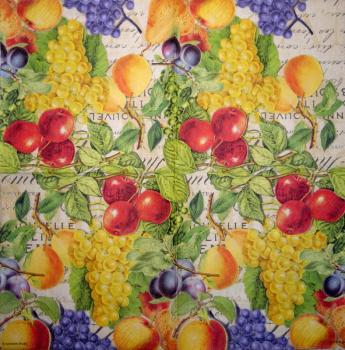 086 Grapes - 3-ply - 35x35 cm